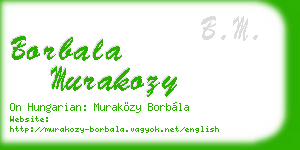 borbala murakozy business card