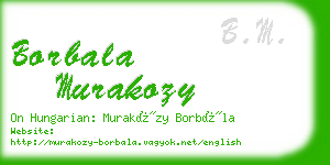 borbala murakozy business card